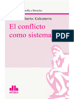 CALCATERRA - El Conflicto Como Sistema - DOBLE