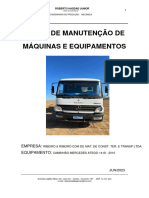 Plano de Manutenção Preventiva - Caminhão Mercedes 1418