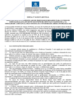 Edital 64 - Processo Seletivo para Docentes Da Pos-Graduacao Uab Uneal