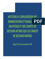 Aptitude Exploitation Engins Sauvetage Cours