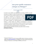 Quels Secteurs Pour Quelle Croissance Economique Pour Le Senegal