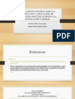 Reglamento General para La Inspección y Aplicación de Sanciones Por Violaciones A La Legislación Laboral