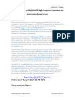 Rogers RO4835T and RO3003G2 High-Frequency Laminates For Automotive Radar Sensor