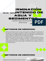 Determinación de Contenido de Agua y Sedimentos - Determinación de Contenido de Sales