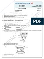 +2 Biology Model QPs For 2024 Exam SET 1