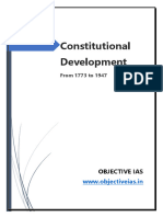 Contitutional Development 1773 1947