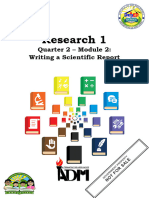 SR1.Q2.MOD2 Writing A Scientific Report