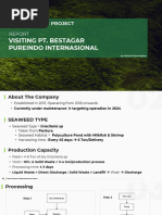 Report - Visiting PT Bestagar Pureindo Internasional