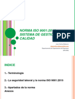 Norma ISO 9001-2015 - Curso 2020-21