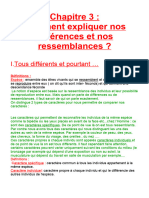 Correction Chapitre 3 Comment Expliquer Nos Diff Rences Et Nos Ressemblances