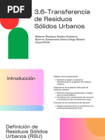 3.6 Transferencia de Residuos Sólidos Urbanos.