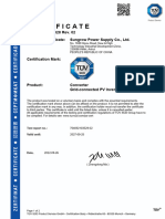 SG285HX - SG320HX - SG333HX - SG350HX IEC 62109-1 and IEC 62109-2 TUV MARK Certificate 4092103529-02CERT - TUV MARK B - E