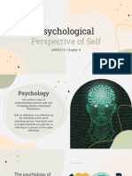 Psychological Perspective of The Self