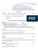 Contrôle Sur Les Suites Et Python de Janvier 2024 (SITE) - CORRIGE