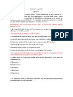 Exercícios de Genética Gabarito