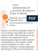 Week 8.1 - Active Ingredients of Cleaning Materials Used at