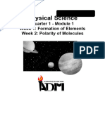 PhysicalSci12 Q1 Mod1 Week1 Formation of Elements v3-1 033722