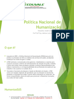 Aula 02 Politica de Humanização