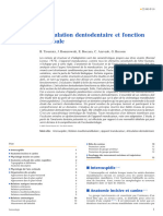 EMC Articulation Dentodentaire Et Fonction