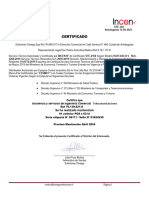 Certificado Mantencion Extintores