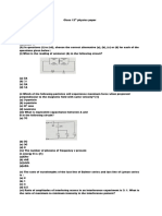 Preboard Class12th Physics Paper