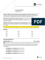 Resume Template Tahoma