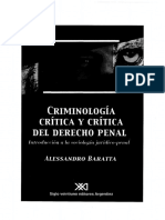 Baratta, A., Criminología Crítica y Crítica Del Derecho Penal, Ps. 152-164