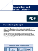 Psychopathology and Personality Disorders