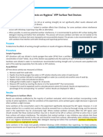 Sanitizer Effects On ATP Surfaces