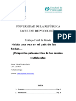 Había Una Vez en El País de Las Hadas Perspectiva Psicoanalítica de Los Cuentos Tradicionales