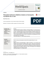 Homeopatía: Plexopatía Lumbosacra Diabética Tratada Con Homeopatía. A Propósito de Un Caso