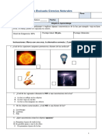 Guia Evaluada - Cs Naturales - La Luz