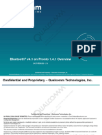 Bluetooth v4.1 On Pronto 1.4.1 Overview: Confidential and Proprietary - Qualcomm Technologies, Inc