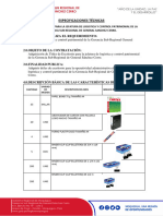 Espesificaciones Tecnicas Docv