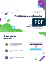 Página Web Utilizando HTML e CSS para Construir Um Site Criativo - Aula 3 - ALUNO