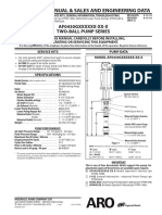 Operator'S Manual & Sales and Engineering Data: AF0430GXXXXXX-XX-X Two-Ball Pump Series