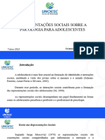 Representação Social Do Adolescente Sobre A Psicologia - Apresentação de Slide. TCC