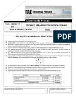 Tae Cargo 17 Ns Tecnico em Assuntos Educacionais