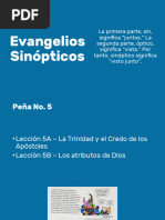 Evangelios Sinópticos - Parte V