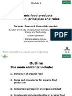 Module 1 - Organic Products