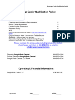 Freight Rate Central Carrier Packet 2023