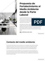 Propuesta de Fortalecimiento Al Medio Ambiente Desde La Parte Laboral