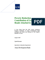 Poverty Reduction Contribution of Local Roads Attached To Projects in People's Republic of China