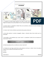 Atividade Estrutura Das Palavras 8 Ano