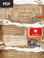 The KKK and The Kartilya NG Katipunan