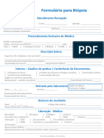 Formulário para Registro de Biópsia