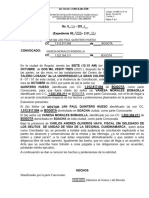 Acta Conciliación Lesiones Personales