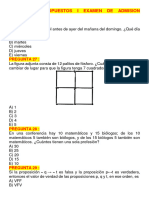 Problemas Propuestos I Examen de Admision Cantura 2024