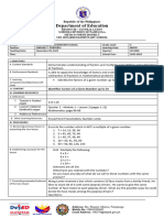 Semi-Detailed Lesson Plan in Math