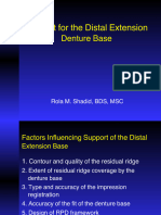 Support For The Distal Extension Denture Base Altered Cast Technique 1